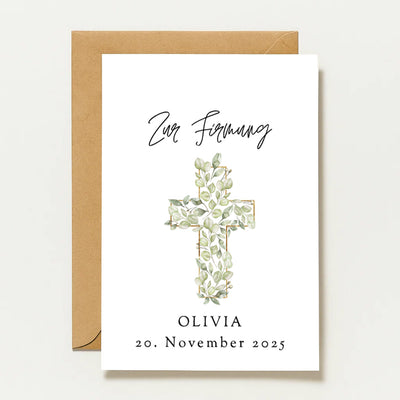 Pour confirmation | Carte de vœux personnalisée