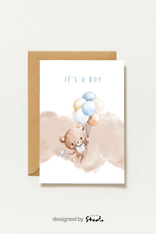 It’s a Boy | Grußkarte zur Geburt