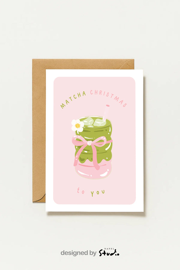 Matcha Christmas To You Matcha Weihnachtskarte