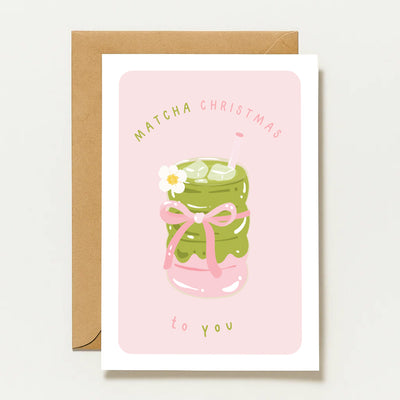 Joyeux Noël au matcha ! | Carte de Noël au matcha