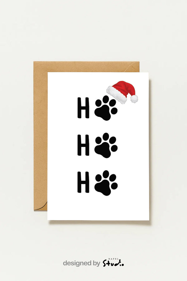 Ho Ho Ho Weihnachtskarte