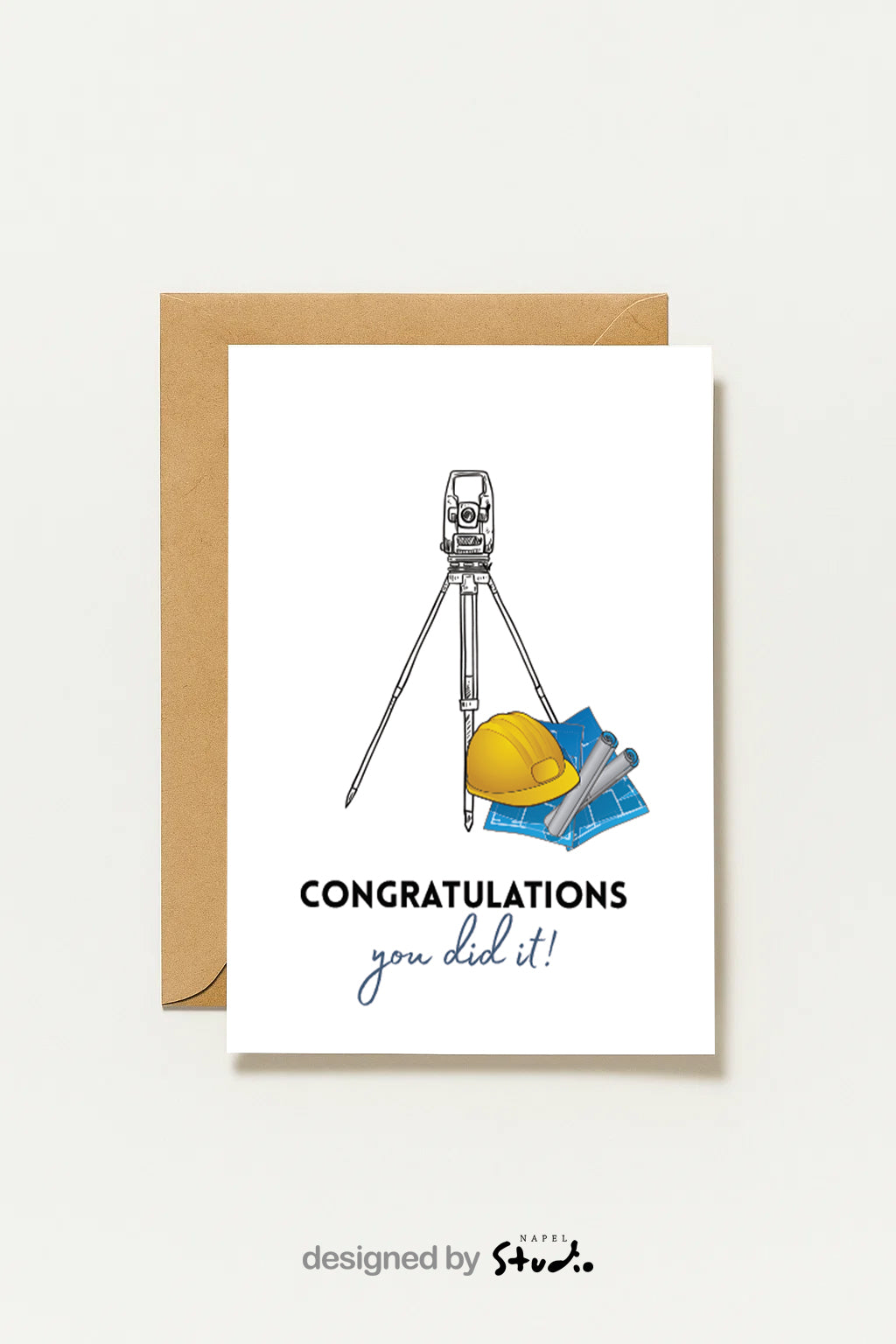 Bauingenieur Glückwunschkarte Ingenieur Abschluss