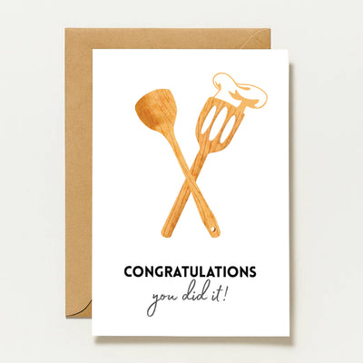 Kochprüfung Glückwunschkarte