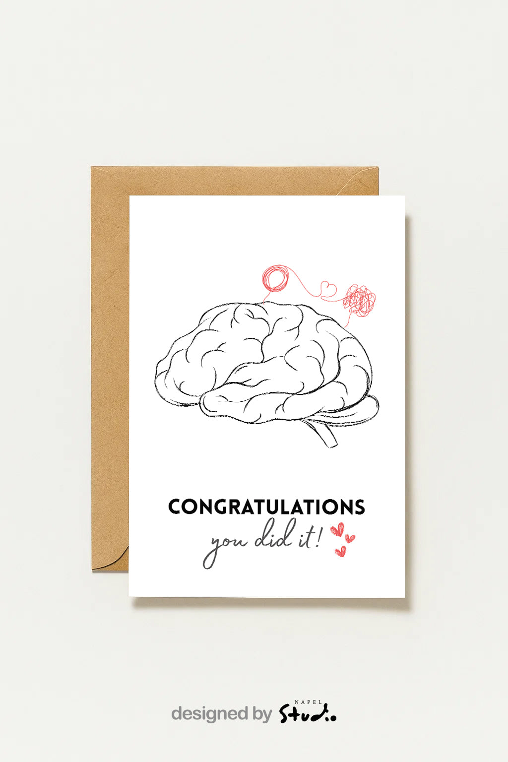 Carte de félicitations | Diplôme de psychologie