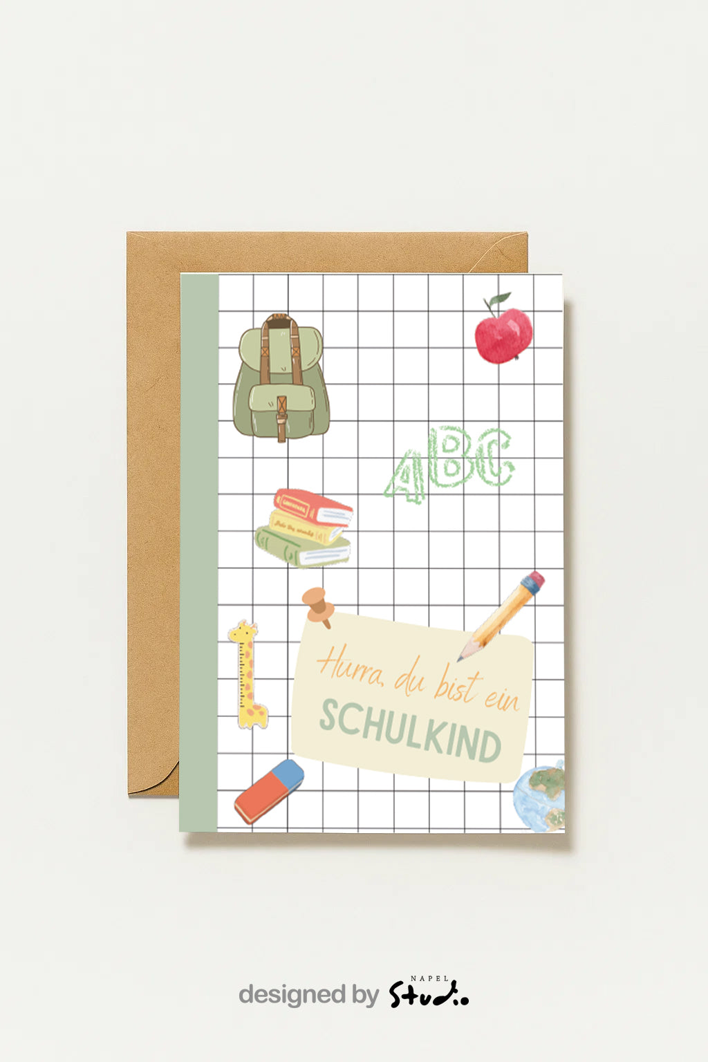 Hurra, Du Bist Ein Schulkind Einschulungskarte