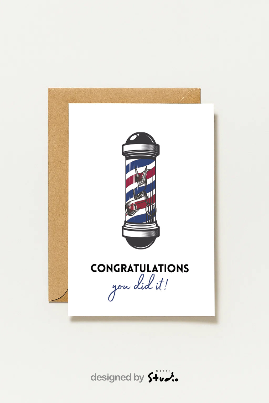 Glückwunschkarte Barber Friseur Prüfung