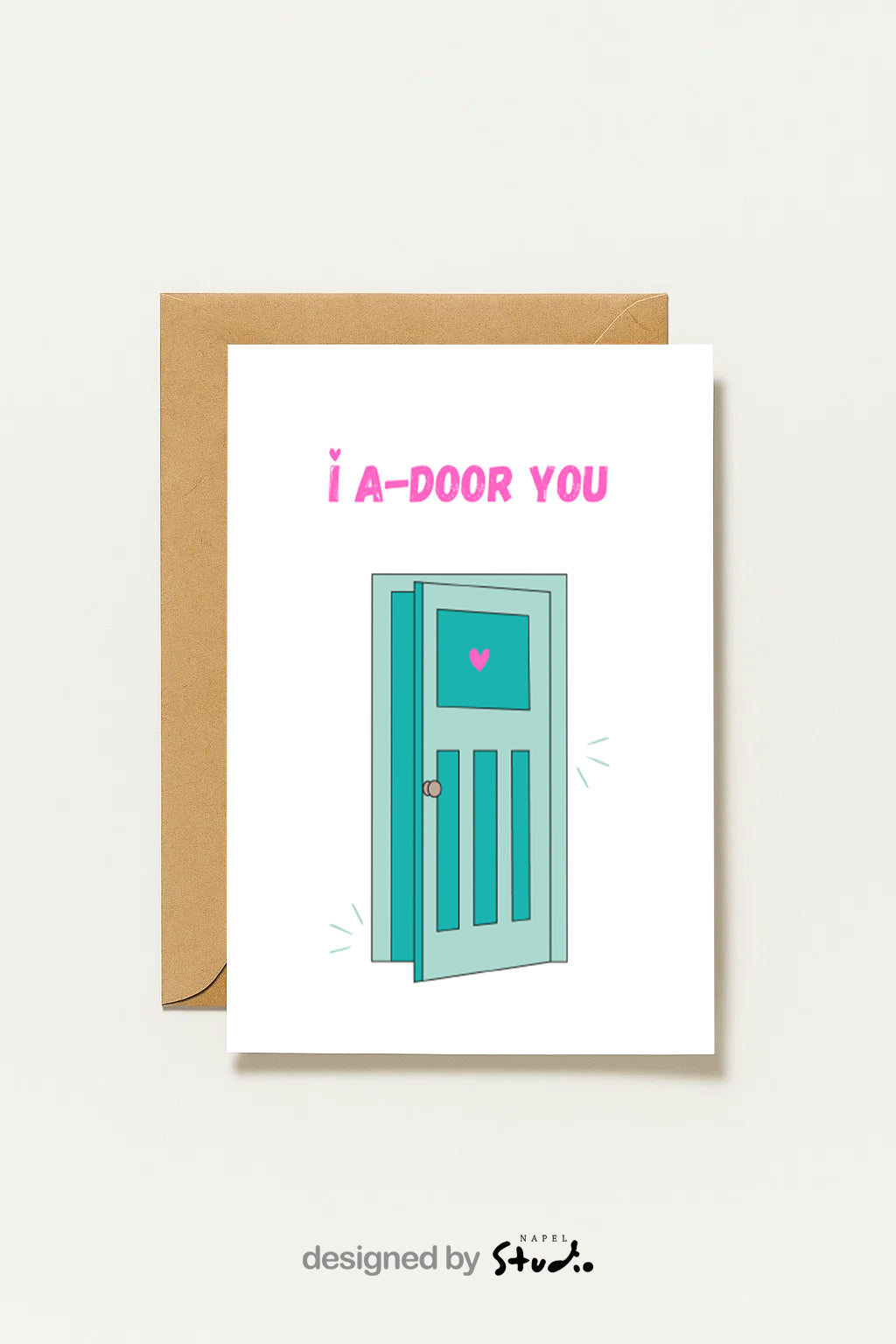 Carte de vœux romantique | Je t'adore