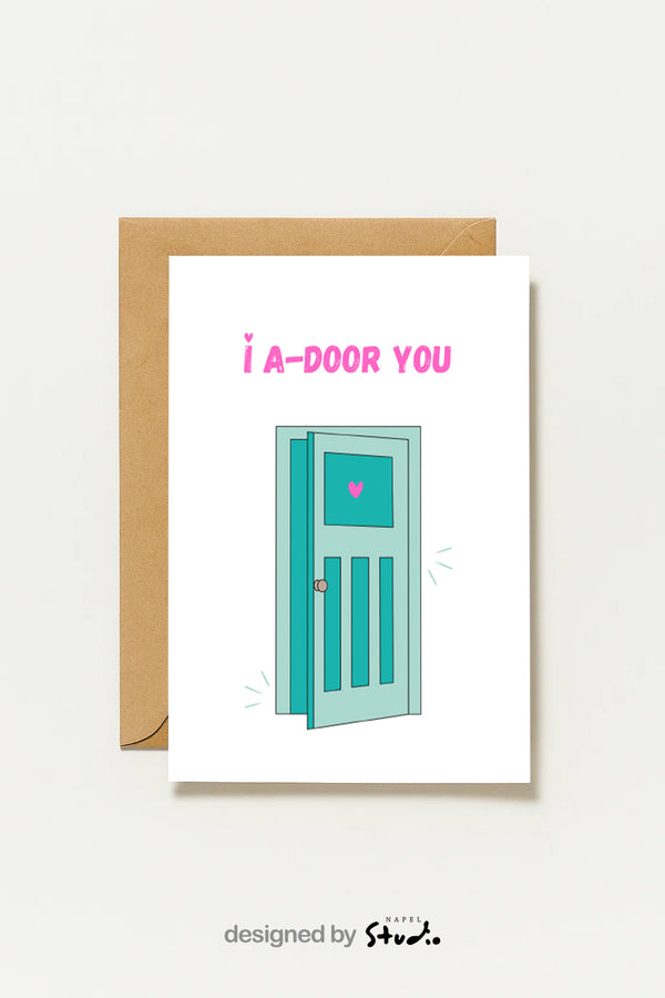 Carte de vœux romantique | Je t'adore