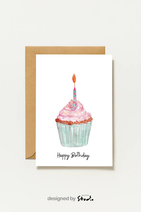 Happy Birthday – Aquarell Geburtstagskarte