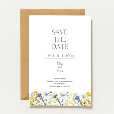 Réservez la date | Invitation de mariage personnalisée