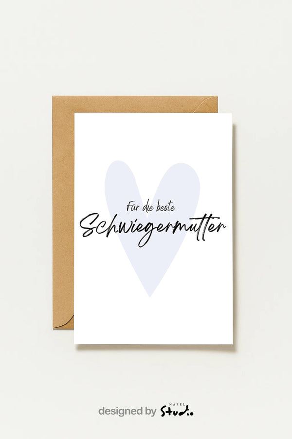 Postkarte Schwiegermutter Für Die Beste Schwiegermutter