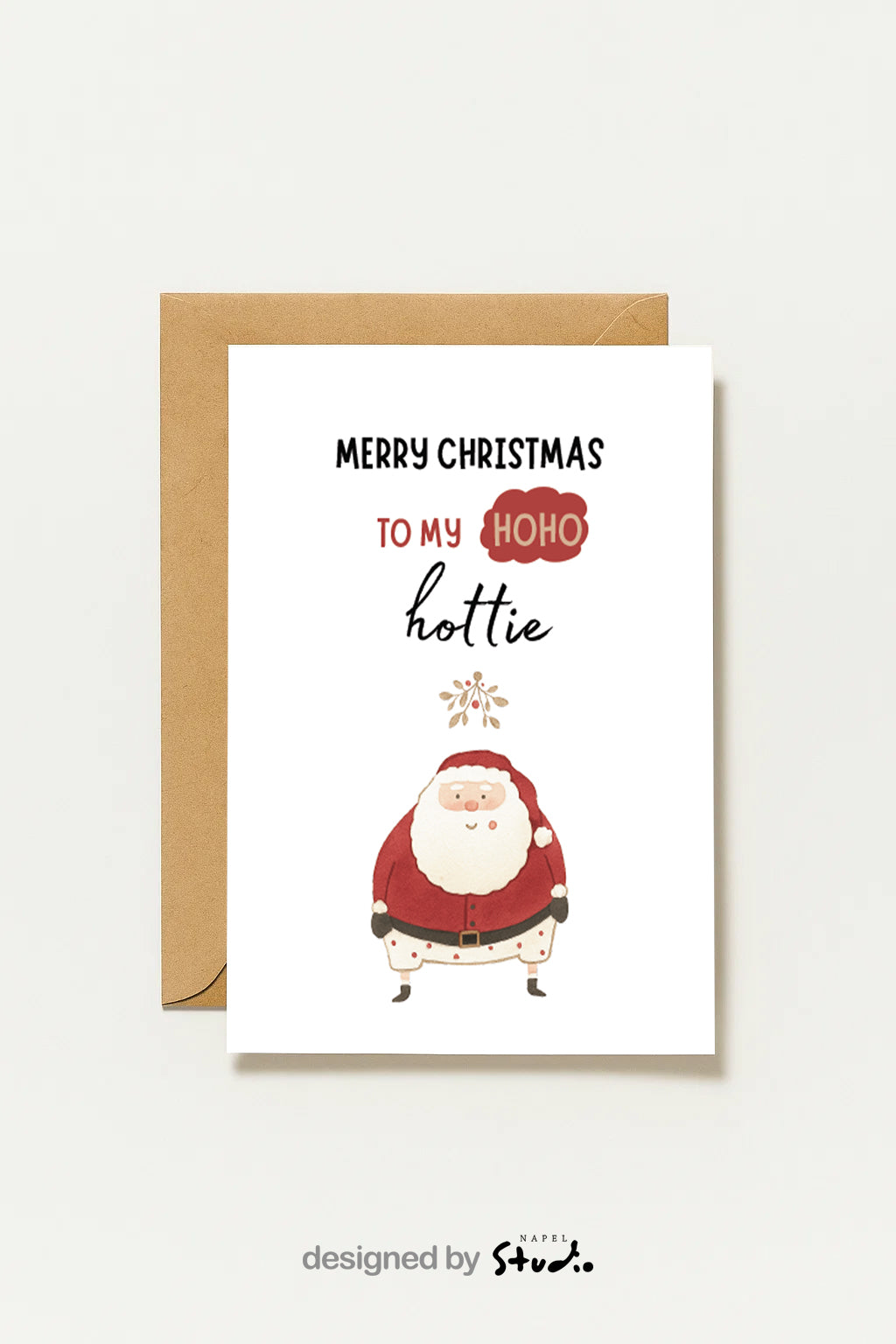 Merry Christmas To My Ho Ho Hottie Humorvolle Weihnachtskarte