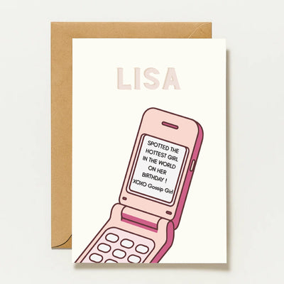 Carte d'anniversaire Gossip Girl | J'ai repéré la fille la plus sexy