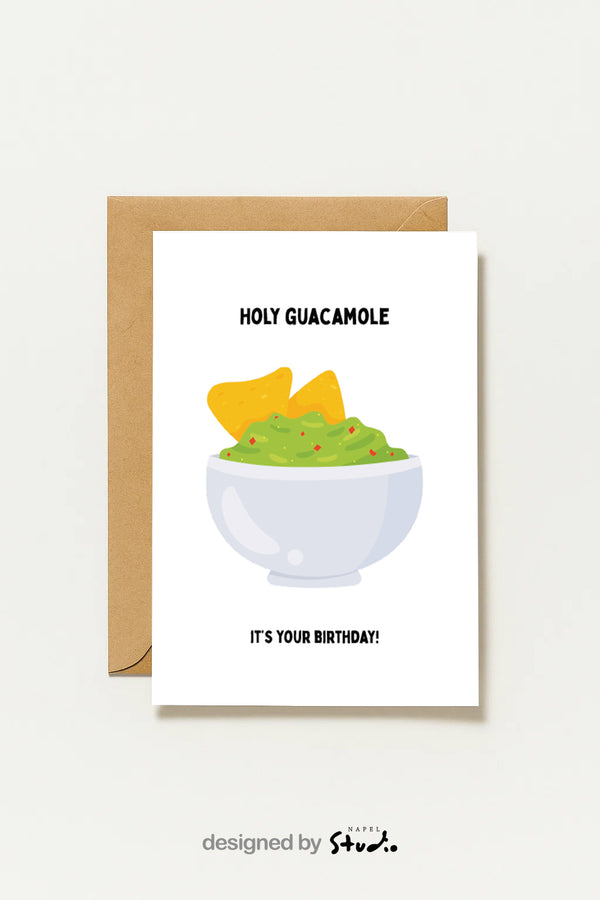 Humorvolle Geburtstagskarte Holy Guacamole, It’s Your Birthday!