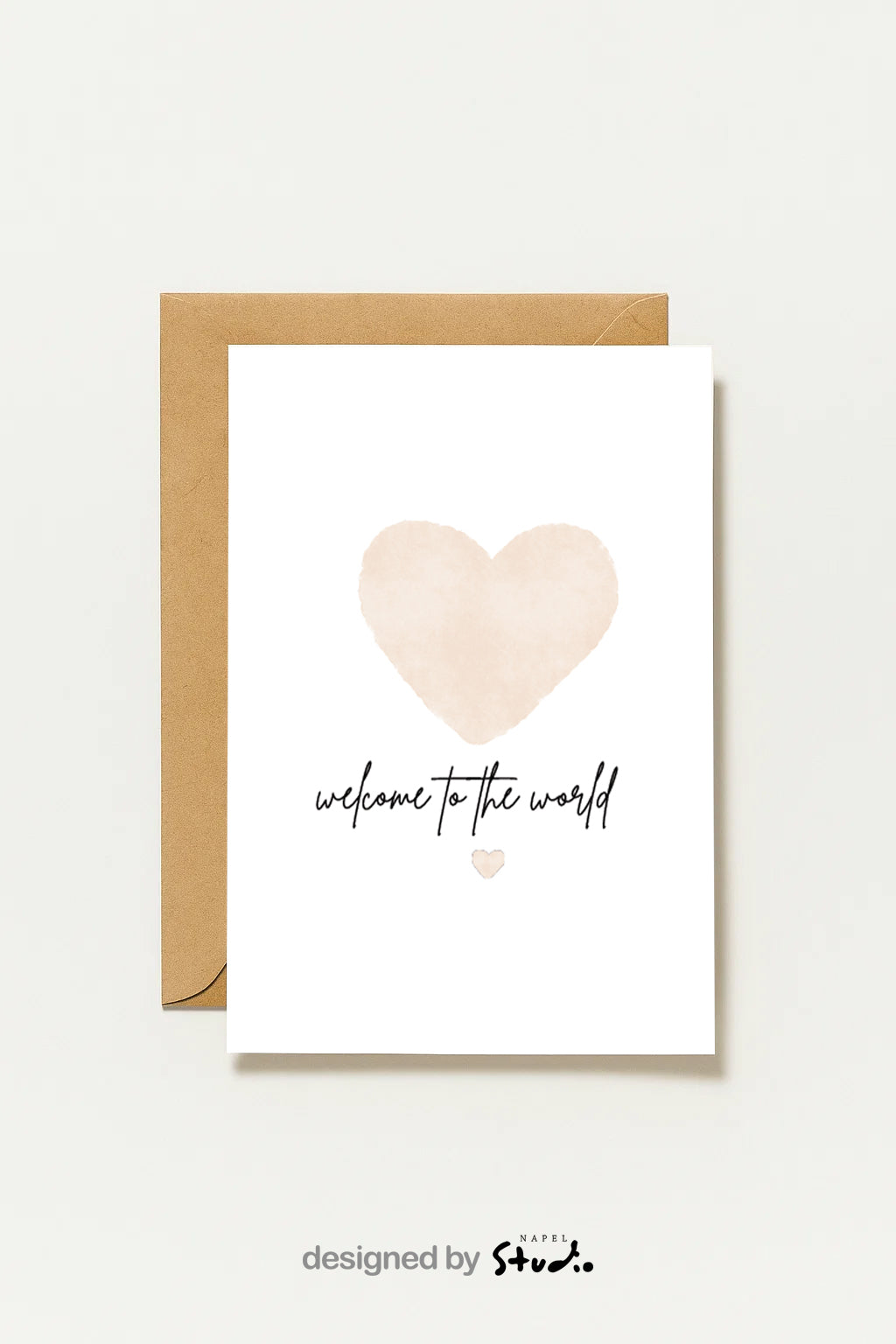 Postkarte Welcome To The World Zur Geburt