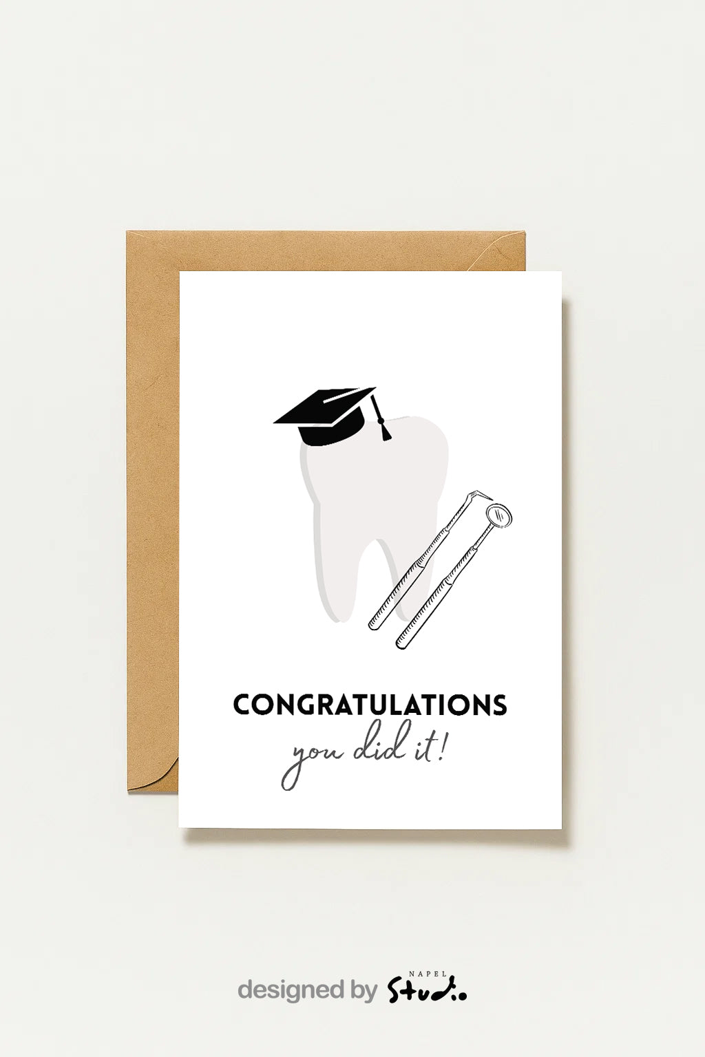 Glückwunschkarte Zahnmedizin | Zahnarzt Zahnärztin Dental Graduation Card | ZFA Zahnmedizinische Fachabgestellte
