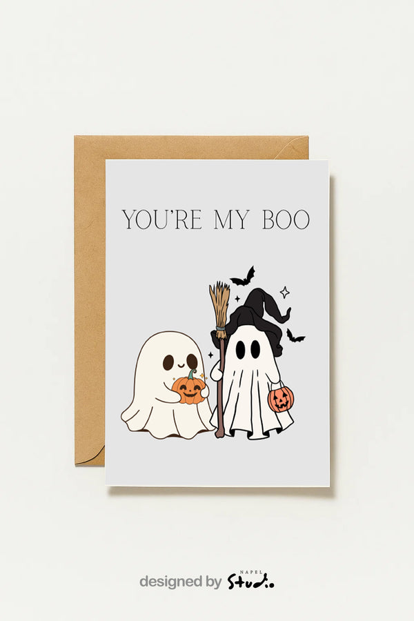 Carte d'Halloween « Tu es mon chéri » | Carte d'amour tendre