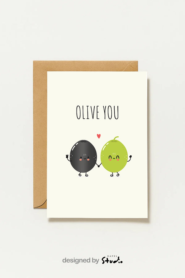Carte de vœux humoristique | Olive You