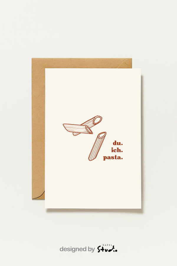 Toi. Moi. Pâtes. | Carte de vœux humoristique