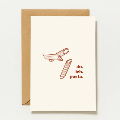Toi. Moi. Pâtes. | Carte de vœux humoristique