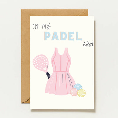 À l'époque du padel | Carte de vœux de padel