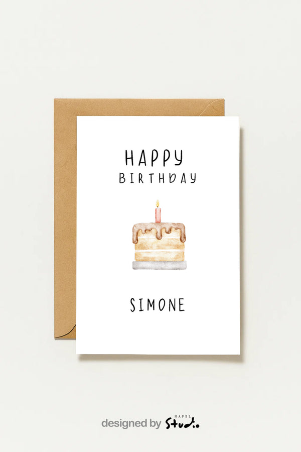 Carte d'anniversaire mignonne | Personnalisable