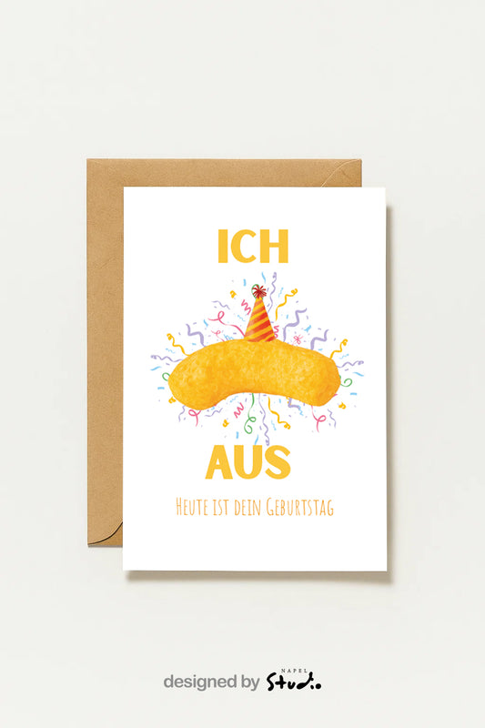 Humorvolle Geburtstagskarte | ICH FLIP AUS