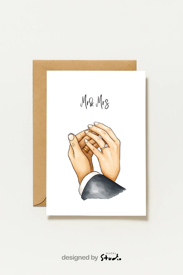 Monsieur et Madame | Carte de vœux de mariage