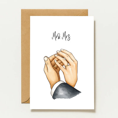 Monsieur et Madame | Carte de vœux de mariage