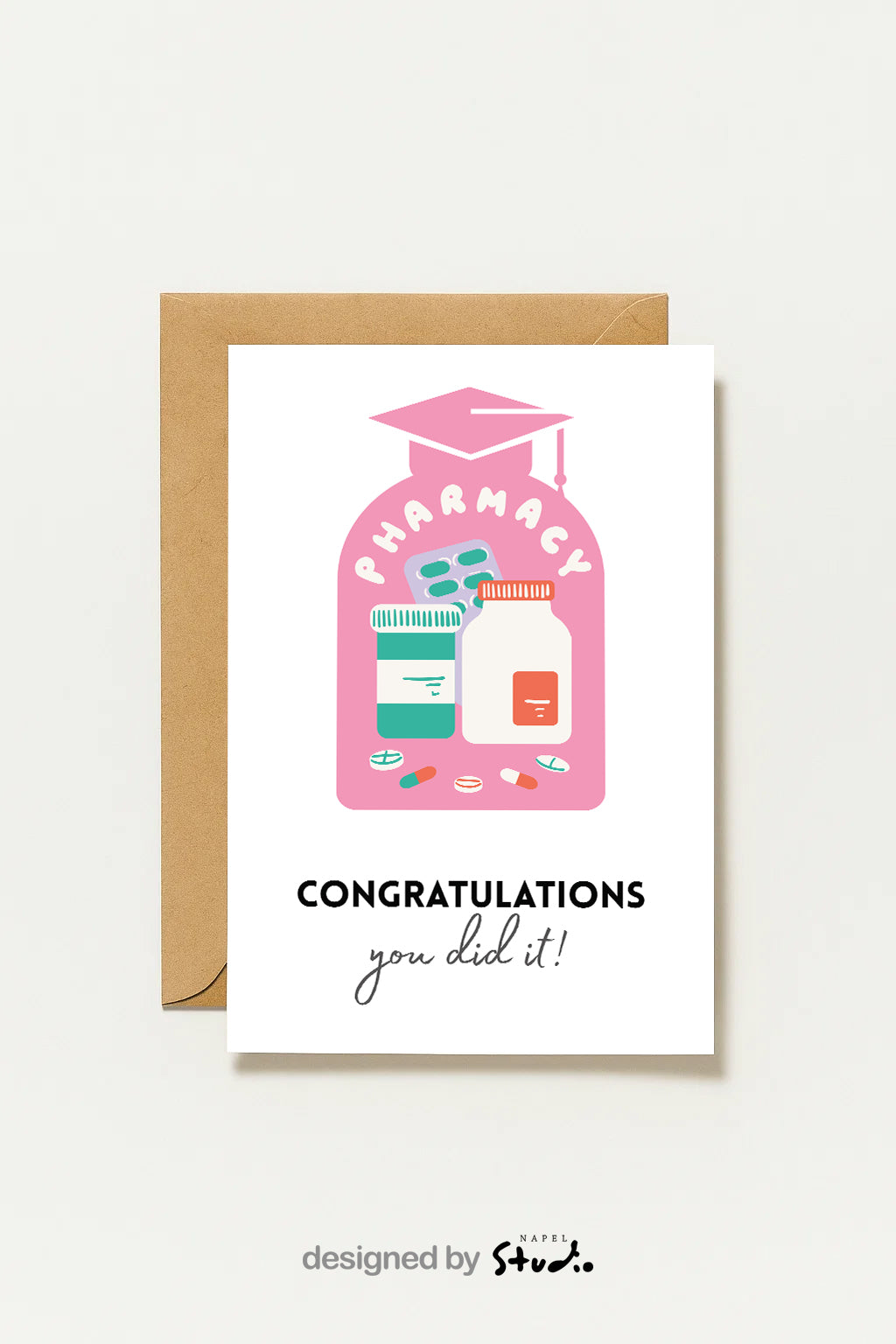 Carte de félicitations pour la remise des diplômes en pharmacie | Diplôme de pharmacien