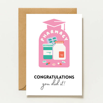 Pharmazie Glückwunschkarte Apotheker Abschluss