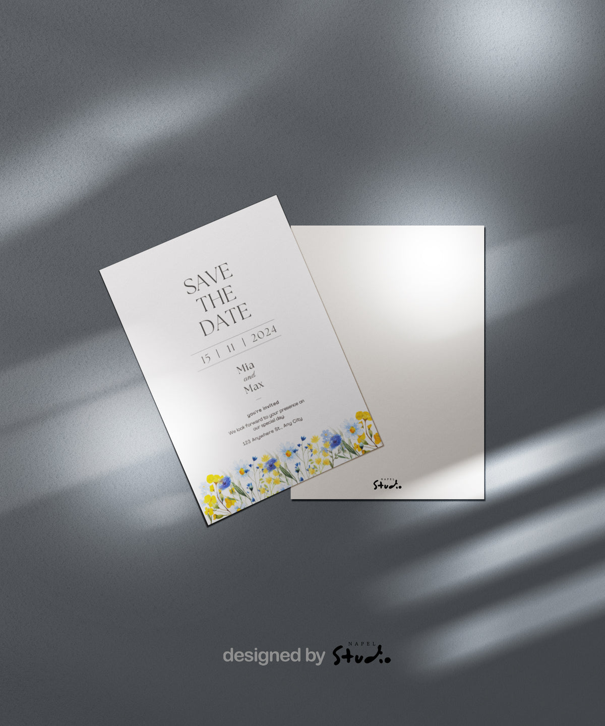 Réservez la date | Invitation de mariage personnalisée