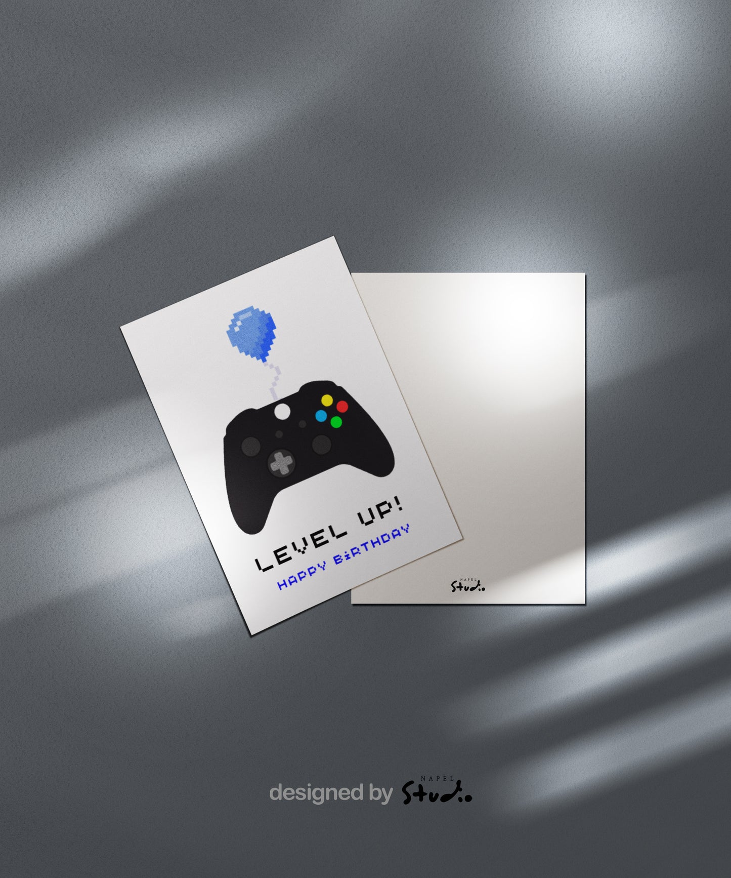 Gamer Geburtstagskarte | Level Up