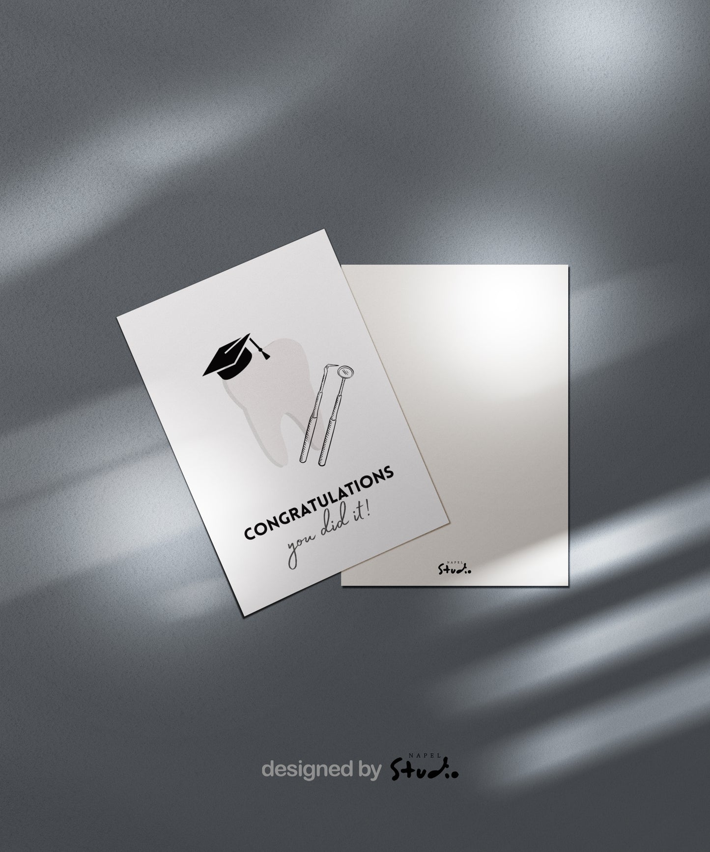 Glückwunschkarte Zahnmedizin | Zahnarzt Zahnärztin Dental Graduation Card | ZFA Zahnmedizinische Fachabgestellte