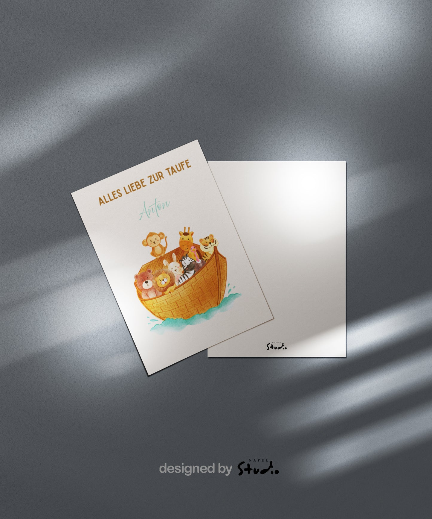 Personalisierte Taufkarte | Alles Liebe zur Taufe